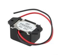 Zumbador electrónico de plástico ABS de 12 V CC para fuente de plástico ABS | Sonido fuerte de 85 dB, diseño activo, sin controlador externo, compacto de 23 x 15 mm, ideal para espacios reducidos