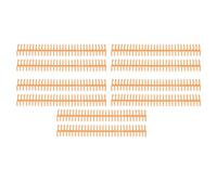 Zunate 10 Peines de Encuadernación de Plástico de 19 Mm, Resistentes, 30 Anillos para Encuadernación de Calendarios de Informes de Tamaño A4 B5 A5 (ORANGE)