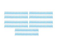 Zunate 10 Peines de Encuadernación de Plástico de 19 Mm, Resistentes, 30 Anillos para Encuadernación de Calendarios de Informes de Tamaño A4 B5 A5 (BLUE)