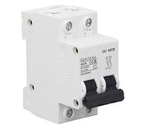 Zunate 2 Piezas 1000V CC Disyuntor Interruptor de Desconexión Solar (40A) | Protector fotovoltaico de 16 A, montaje en carril DIN, diseño de extinción de , seguridad contra sobrecargas