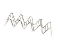 Zunate 2 Piezas Soporte para Tacos en Forma de V de Acero Inoxidable (4-5 | Compacto, metal a prueba de óxido, ahorro de espacio, organizador de encimera, herramienta de preparación nocturna para tacos