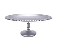 Zunate Bandeja con Base para Taza de Postre de Acero Inoxidable con Base de Pedestal, Tazón Ovalado de 7 Pulgadas para Servir Helado, Pudín, Ensalada de Frutas, Dulces, Diseño Elegante con Alta,
