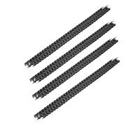 Zunate Bobinas de Encuadernación en Espiral de Doble Bucle, 100 Piezas de Alambre de Metal de para Informes y Presentaciones, Paso 3:1 de 7,9 Mm (BLACK)