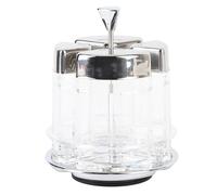 Zunate Botellas Giratorias para Condimentos de Cocina, Elegante y Práctico Juego para Uso Diario, 4 Recipientes,