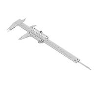 Zunate Calibrador de Precisión de Acero con Alto Contenido de Carbono de 0-200 Mm |Medidor de Medición de Escala Láser con Tuerca de Bloqueo para Profundidad del Diámetro Exterior (0-150 mm)