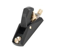 Zunate Cepillo de Carpintería de Aleación de Aluminio de ángulo bajo para | Perilla de ajuste de latón de precisión, tamaño Mini compacto, adorno de modelo artesanal , hoja de acero de corte suave