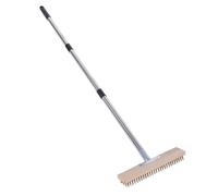 Zunate Cepillo para Fregar Cubiertas de Acero Inoxidable | Depurador de Alambre de Largo para Patio de Hormigón, Limpiador para Exteriores Resistente Ajustable de 160 Cm