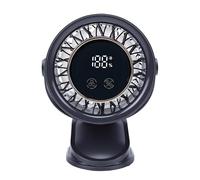 Zunate Clip On Ventilador Portátil Recargable 3600mAh para Mesa Escritorio | Marcación rápida continua, temporizador de apagado automático inteligente, batería de alta capacidad