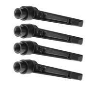 Zunate De Fijación Regulable Metálico 80mm M10 |Paquete De 4 Perillas De Máquina De Acero Inoxidable Negras para Embalaje De Equipos (#3)