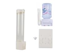 Zunate Dispensador de Vasos de Papel, portavasos con botón de un Toque, 60-80 Vasos Dispensador de Vasos de plástico de Papel con Cubierta Espesa a Prueba de Polvo(Negro)