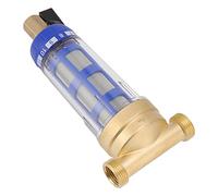 Zunate Filtro de Agua para Sedimentos para Toda la Casa | Prefiltro Giratorio 40-60um con Cabezal de Cobre Refinado y Malla de Acero Inoxidable para Eliminación de óxido