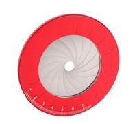 Zunate Herramienta de Dibujo Circular Ajustable, Plantilla Circular Giratoria Reutilizable a Prueba de óxido para Carpintería, Regla de Acero Inoxidable de hasta 12,5 Cm, Calibre de Metal para