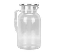Zunate Jarra de té Helado Acrílica Transparente de Gran Capacidad para Bebidas Jarra de Jugo Cómodo