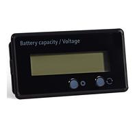 Zunate LCD Battery Capacity Voltage Meter Tester Monitor | Voltímetro universal para baterías de litio de plomo ácido de 12 V 48 V, pantalla digital verde, calibre compacto