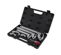 Zunate Llave Inglesa de Gancho con Pasador Ajustable, 3 Piezas en Forma de C, 1-1/4-3 Pulgadas, 2-4-/4 Pulgadas, 4-1/2-6-7/10, Llave de Pasador de Material CRV para Rodamientos de Tuercas Redondas,