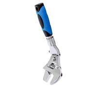 Zunate Llave para Tubos de Mandíbula Móvil, Llave de Trinquete de 10-12 Pulgadas | Ajustable 3 en 1 con Cabezal Giratorio de 180° y Vástago Retráctil para Hogar Automático