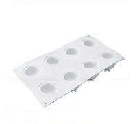 Zunate Molde de Silicona para Mousse para Hornear, Antiadherente, Bricolaje, Postres Franceses 3D, a Prueba de Calor, para Pasteles, Helados, 1 Unidad (8 cavidades)