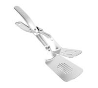 Zunate Pinzas para Carne de Acero Inoxidable de Grado Alimenticio 304 con Agujeros, Pinzas de Tijera para Cocinar Voltear Carne de Pescado, Diseño de Palanca Ergonómica, de Cocina para Escurrir
