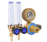 Zunate Regulador de Calibre de Argón de Cobre 0,25 MPa |Reductor de Medidor Doble de Forja de Precisión para Soldadura Industrial