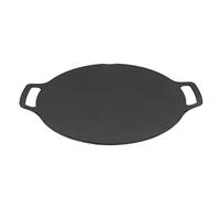 Zunate Sartén Grill Coreana Antiadherente 29cm |Plancha de Barbacoa de Aluminio Fundido para Cocina de Gas, Doble para Acampar, Superficie Estriada, Calefacción Uniforme (33cm)