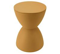 Zunate Taburete de Reloj de Resistente Al Desgaste |Mesa Auxiliar Redonda de Plástico para Baño y Probador - Diseño Moderno Blanco (Cúrcuma)