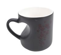 Zunate Taza de Cerámica en Forma de Corazón que Cambia de Color para Regalos Románticos del Día de San Valentín Capacidad de 310 Ml