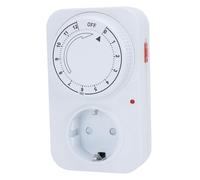 Zunate Temporizador de Salida Mecánico, Enchufe de Temporizador de 12 Horas, de Enchufe Retardante de Llama de 16 A para Iluminación Interior, Bomba de Agua, Carga de Bicicleta Eléctrica (FRK-D12