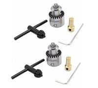 Zunedhys 8 portabrocas eléctrico sin llave de 0,3-4 mm con varilla de conexión de eje de 3,17 mm