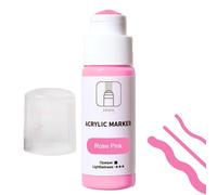 Zunishaone Rotulador acrílico - 60 ml a base de agua, punta de 18 mm, tinta de color permanente, perfecto para murales de pared creativos, pintura de bricolaje, actividades de manualidades, decoración
