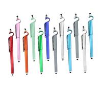 ZUNOXAZ Bolígrafos de Gel Multitarea para Pantalla Táctil y Soporte Móvil, 12 Piezas, Material As y Abs, Punta Fina 0,5 Mm, para Estudiantes y Oficina, Colores Aleatorios Color Aleatorio