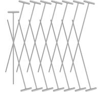 ZUNOXAZ Jaula Trampa Palomas Barras de Hierro para Puerta Fácil de Instalar, Accesorio para Jaula de Pájaros Que Previene la Salida de Aves, Pack de 15 Piezas Blanco