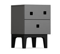 Zweed Mesilla de noche Peep S1 Slate grey. lacado negro