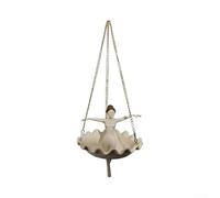 ZWEquipint Bailarina de ballet colgante resina maceta decorativa para interiores y exteriores jardín hogar para decoración de arte, 15 x 11 cm