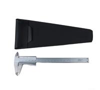 ZWEquipint Calibre Vernier de acero inoxidable 0-150mm con mecanismo de autobloqueo de 0,05 mm, herramienta de medición industrial para maquinistas, ingenieros, aficionados, estudiantes, tamaño