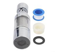 ZWEquipint Filtro de grifo de cocina con aumento de presión de 3 etapas, extensor giratorio del grifo del purificador de agua para fregadero, ABS y acero 316