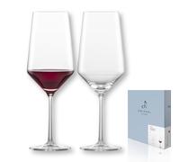 Zwiesel Glas Copas de vino tinto burdeos Pure (2 unidades), elegantes copas de burdeos para vino tinto, apto para lavavajillas, fabricado en Alemania (número de referencia 122321)