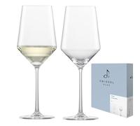 Zwiesel Glas Sauvignon Blanc Pure - Juego de 2 copas de vino blanco para vino blanco, aptas para lavavajillas, fabricadas en Alemania (número de referencia 122314)