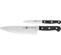 Zwilling Juego de cuchillos Gourmet 36130-005-0 2 piezas, Acero inoxidable, Mango negro ergonómico