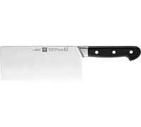 ZWILLING 38419-181-0 Pro - Cuchillo chino (acero inoxidable, 18 cm), color negro