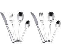 Zwilling Artic-Juego de 24 Cubiertos de Mesa, Acero Inoxidable, Plateado, 1 cm (Paquete de 2)