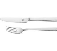 ZWILLING Cena - Cubertería de Postre (2 Piezas, Acero Inoxidable), Color Plateado