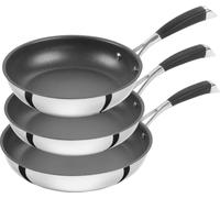 ZWILLING Core Juego de Sartenes 3 Piezas, Revestimiento Cerámico, Inducción | 20 cm + 24 cm + 28 cm, Antiadherente, Acero Inoxidable