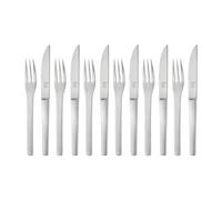 Zwilling Cubiertos de carne Zwilling Melbourne 12 piezas acero inoxidable mate