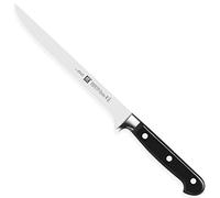 ZWILLING Cuchillo de filetear, Longitud de la hoja: 18 cm, Hoja estrecha, Mango especial de acero inoxidable/plástico, Profesional S