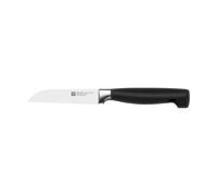 Zwilling Cuchillo de verduras Four Star Hoja forjada Sigmaforge Friodur 8 cm Negro Acero inoxidable