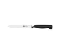 Zwilling Cuchillo dentado universal Zwilling Four star 13 cm Negro-acero inoxidable