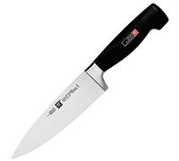 ZWILLING Four Star - Cuchillo cebollero con Hoja forjada de una única Pieza Sigmaforge, Hoja endurecida al frío Friodur, 160 milímetros, Acero Inoxidable