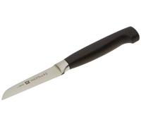 Zwilling Cuchillo de verduras Four Star Hoja forjada Sigmaforge Friodur 8 cm Negro Acero inoxidable