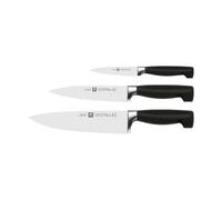 Zwilling Juego de cuchillos Four Star 3 piezas: chef, carne, mechar y adornar, mango acero/plástico