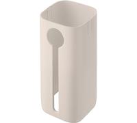 ZWILLING FRESH & SAVE CUBE Funda para contenedor tamaño 3S, Protección contra la luz solar, Indicador de nivel de llenado, Plástico sin BPA, Marfil